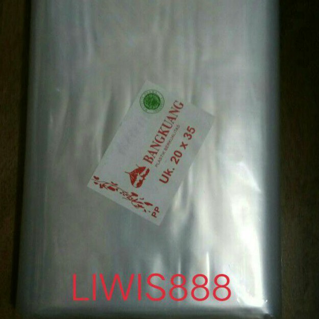 Plastik PP Bening Bangkuang 20 X 35 CM