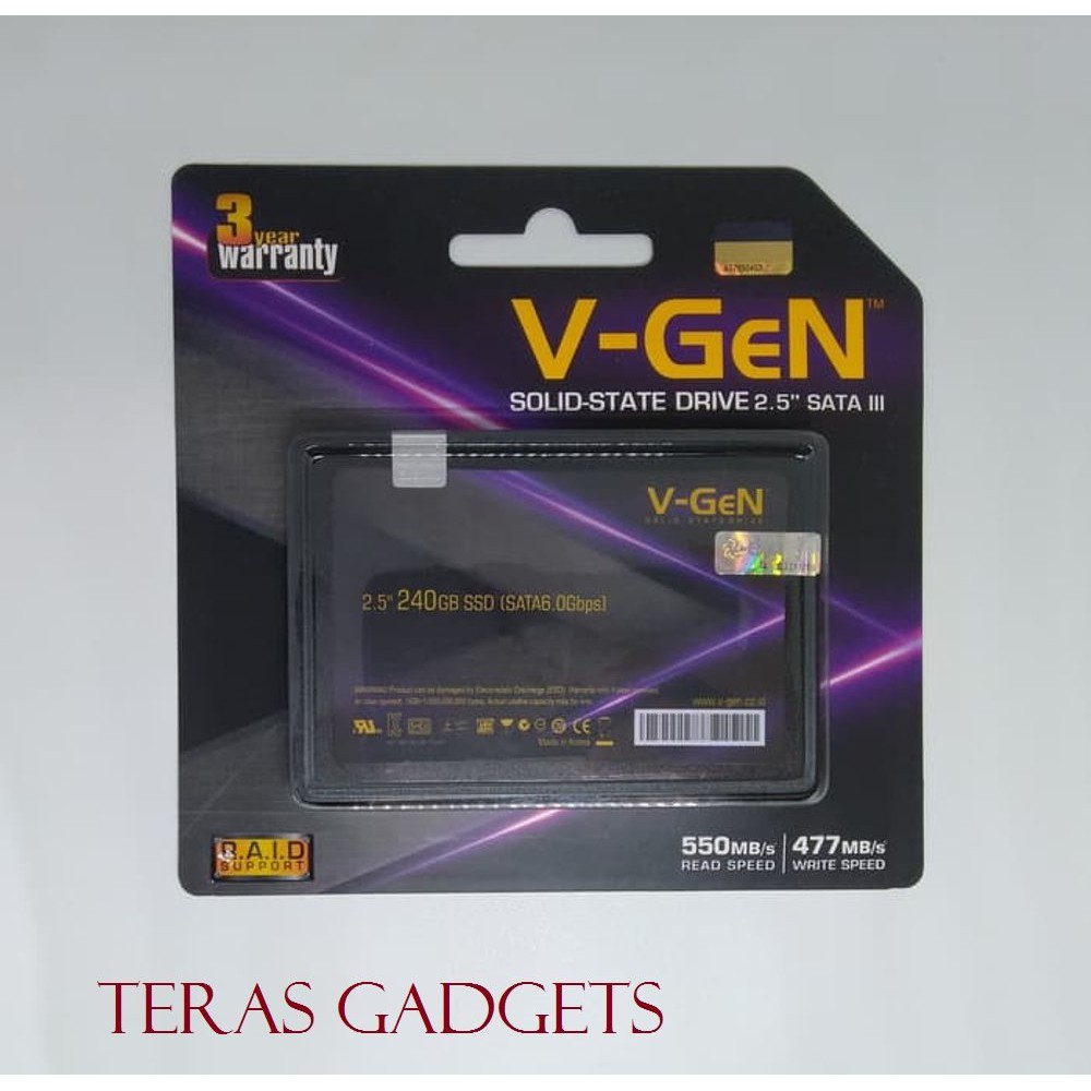 SSD V-Gen 240GB SATA III - SSD Internal Bagus