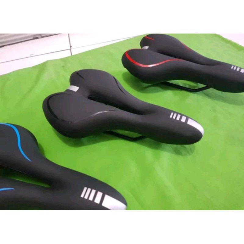 Termurah Saddle gel sadel jell jel empuk nyaman Cocok Sepeda Lipat MTB Road Bike Seli Folding Bike