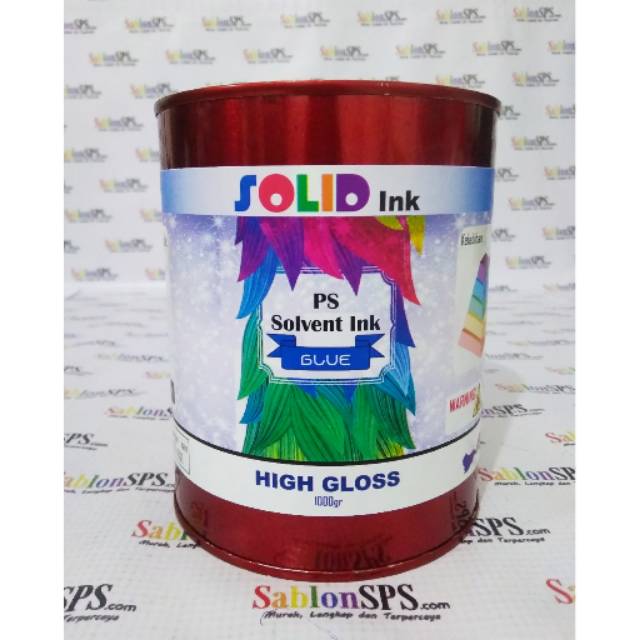 Tinta Sablon Plastik 1 Kg Biru Blue HDPE PE PP Basis Minyak Solvent Based