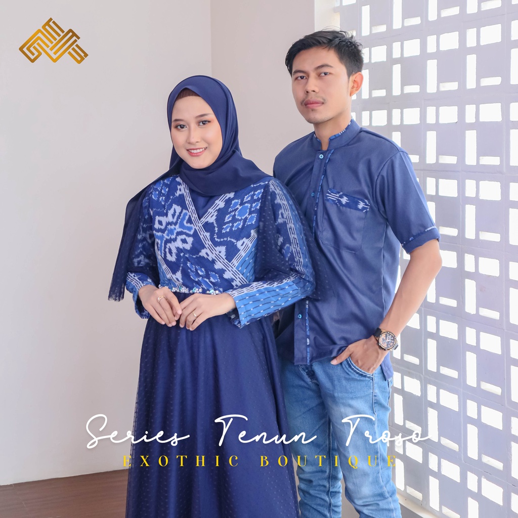 COUPLE_SET_TENUN_MEWAH_NAVY_OUTFIT_KONDANGAN_OUTFIT_LAMARAN_OUTFIT_PREWEDDING_MATERNITYSHOOT