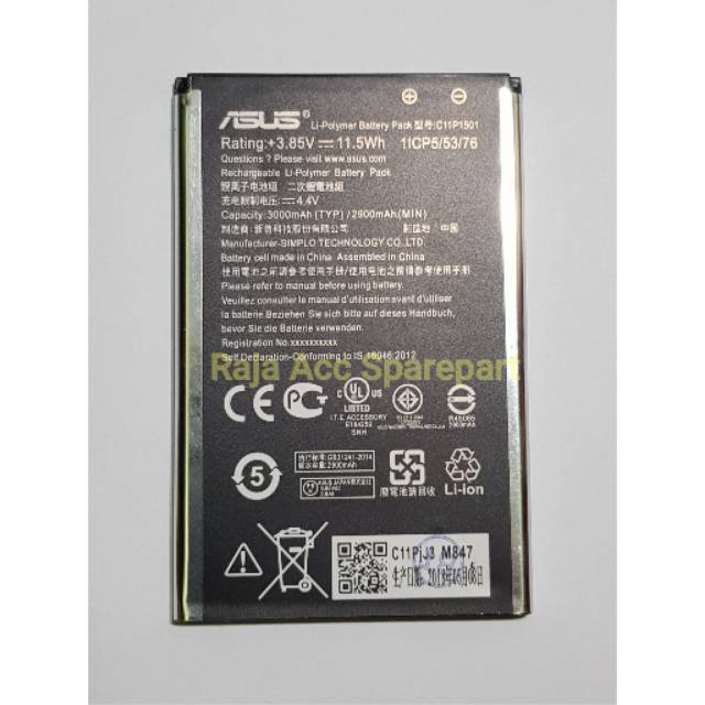Batre Baterai Asus Zenfone SELFIE ZE500/ ZD551KL Original 100%