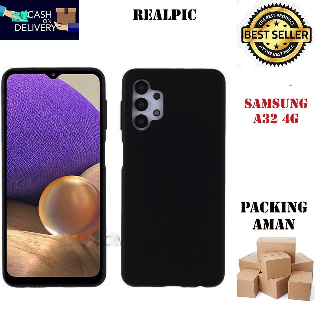 Casing Samsung Galaxy A32 4G SoftCase Black Matte