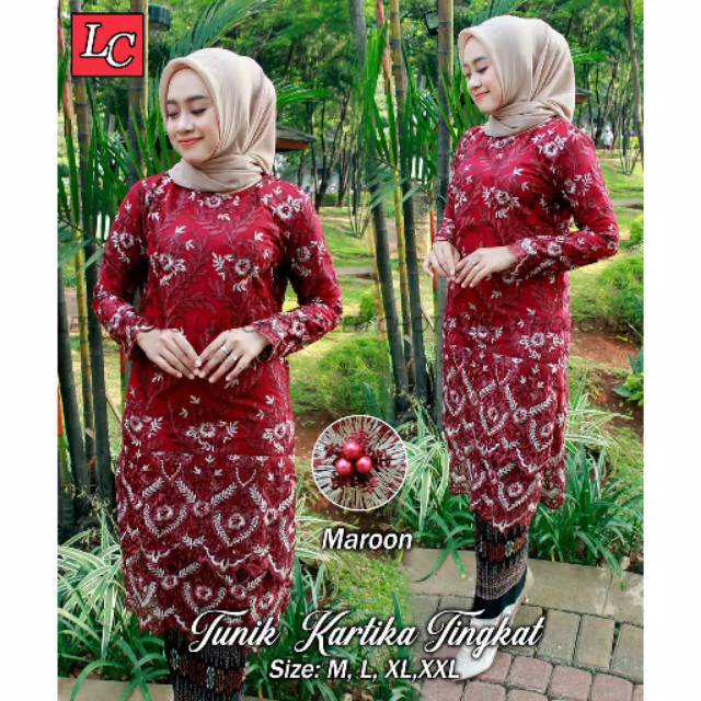 TUNIK KARTIKA TINGKAT SWAROVSKI
