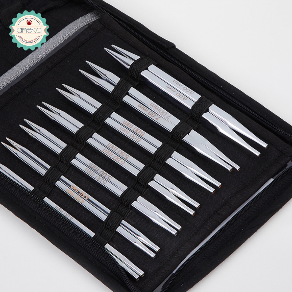 KnitPro Nova Cubics - Alat / Jarum Rajut Interchangeable Needle Set ( Deluxe Set )