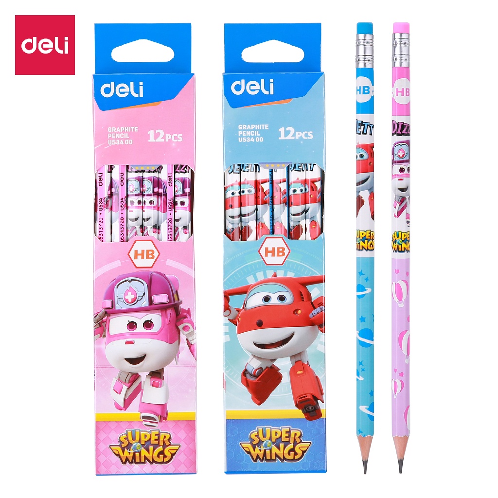 

DELI Pensil HB dengan penghapus (12pcs/Box) EU53400