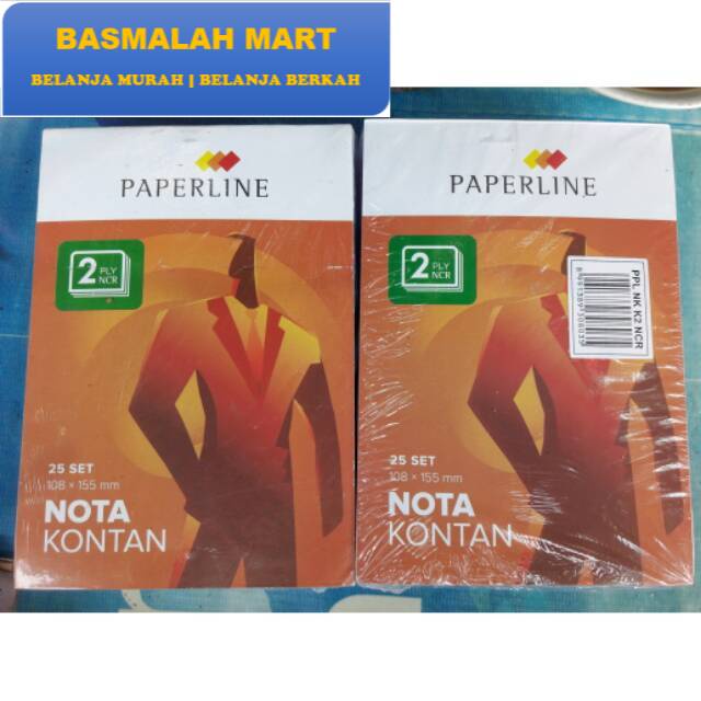 

Nota Kontan Kecil 2 Ply PAPERLINE Murah (Ilham Berkah Mart)