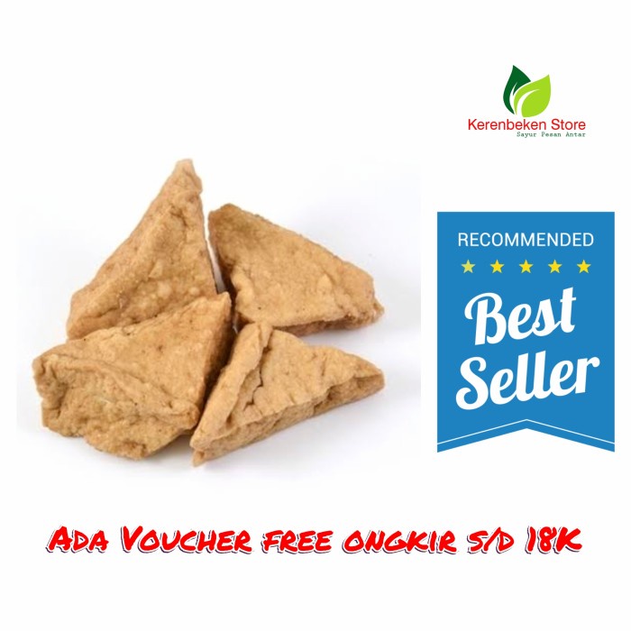 

Tahu kulit Coklat Segitiga per 10 pcs