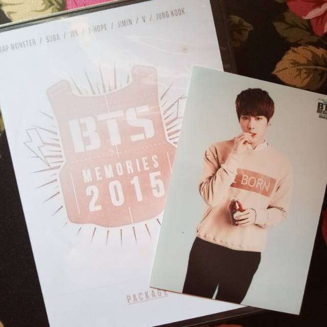 Bts Memories 15 Full Copy Ori Bonus Unofficial Photocard Jin Shopee Indonesia