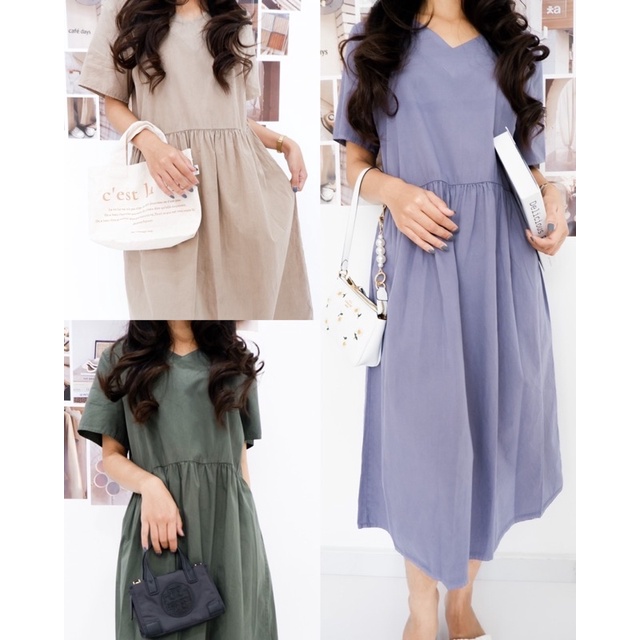 HnM Korean V-Neck Dress