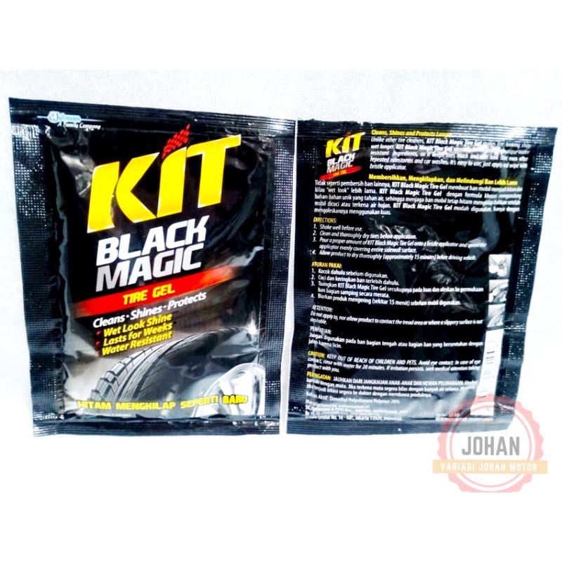kit ban black magic sachet 32ml  kit penggilap ban kit pembersih ban kit perawatan ban