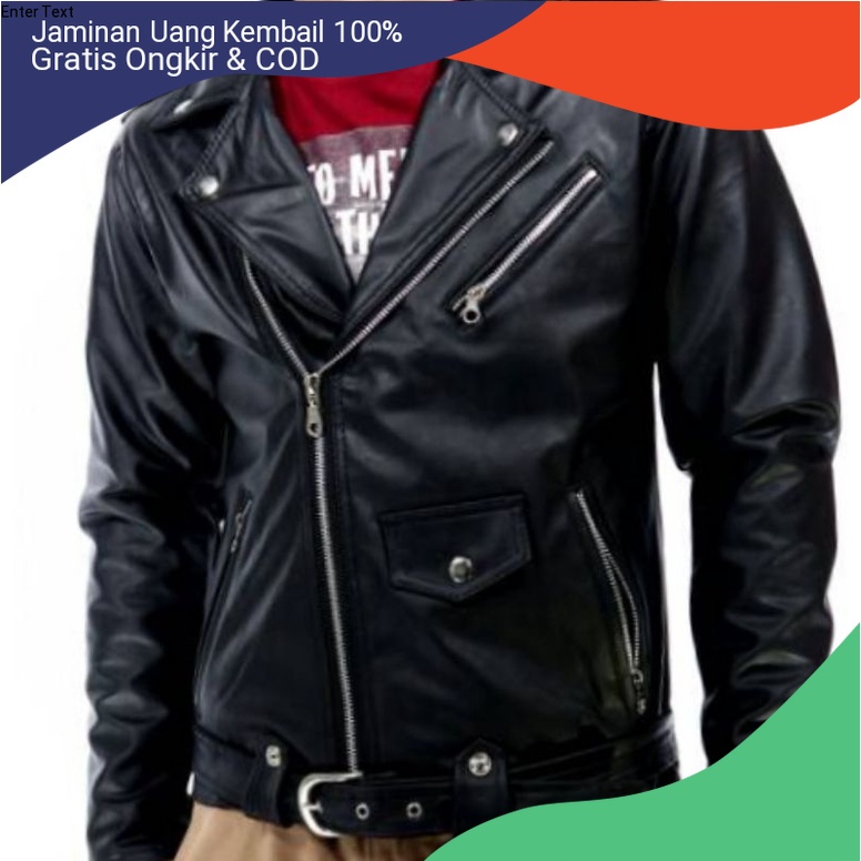 Jaket Kulit Pria Ramones Changcuters Jeket Kulit Domba Asli Murah