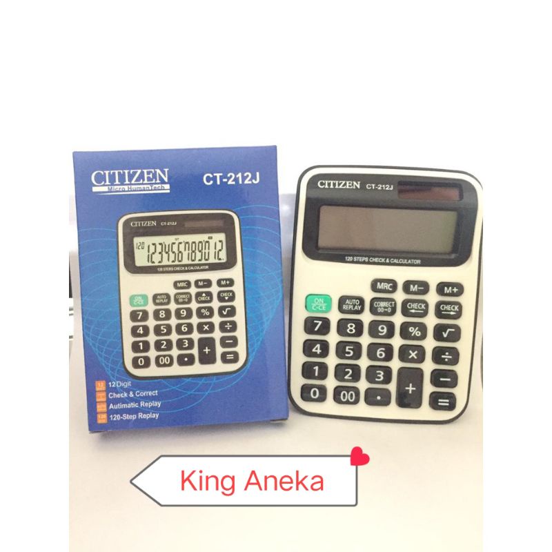 

Kaltulator Citizen 212J 12 Digit New Model Bisa Cek Ulang