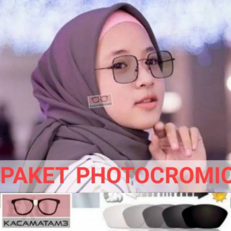 KACAMATA FASHION+LENSA PHOTOCROMIC/BLUERAY(PILIH SALAH SATU YA..)