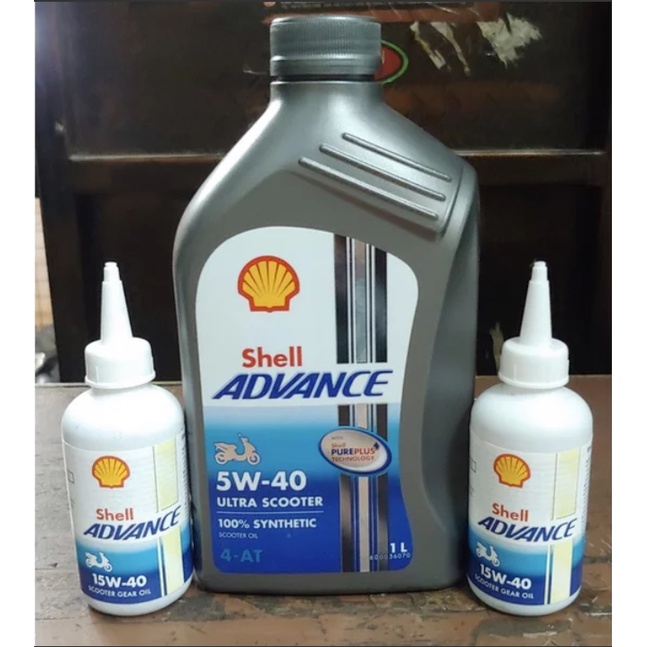 PAKET OLI SHELL MATIC ULTRA 5W-40 1 LITER 2 GARDAN NMAX XMAX LEXI