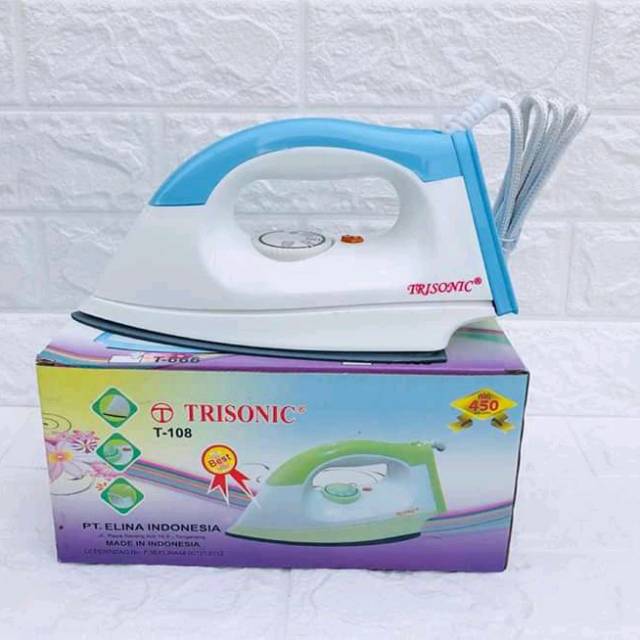 SETRIKA TRISONIC T 108 / gosokan baju harga murah kualitas mewah