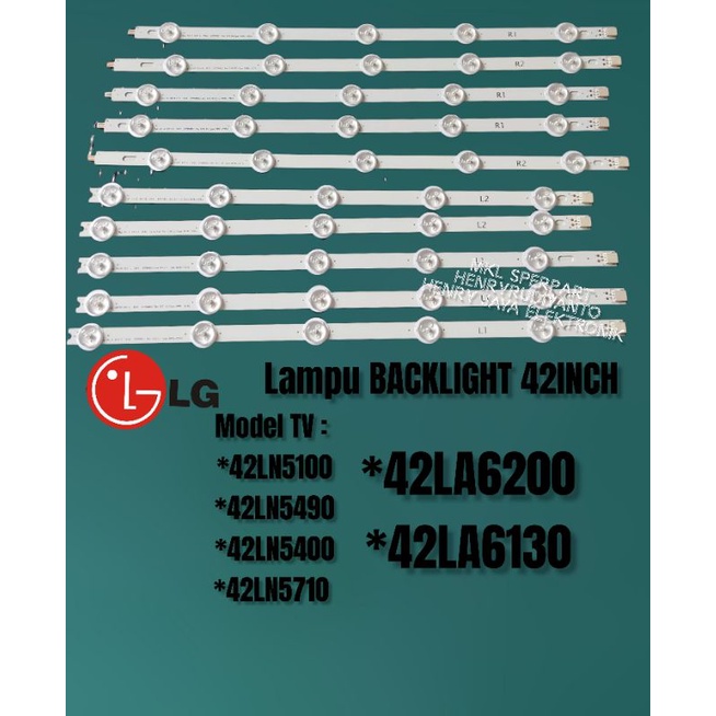 LED Backlight TV LG 42LN5100 lampu LED Backlight LG 42LN5400 42LN5710 42LN5490