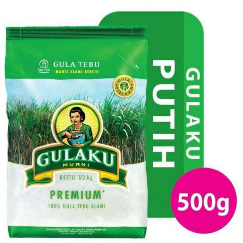 

Gulaku Gula Pasir Putih 500gr / 1 Dus / 1 Karton / 40 Pcs