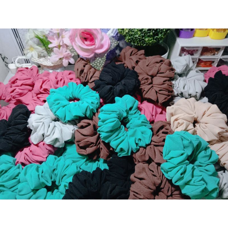 Paket Usaha scrunchie Sedang 12 Pcs Murah