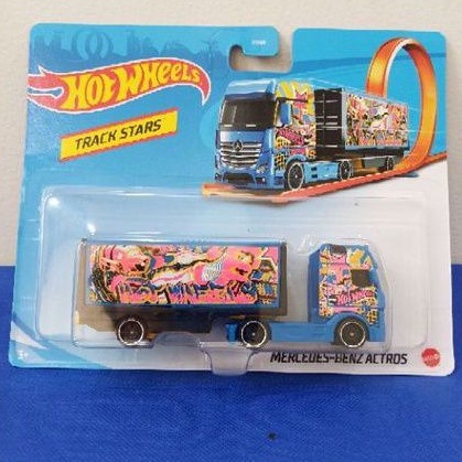 Mercedes Benz Actros Hotwheels Merah/Biru