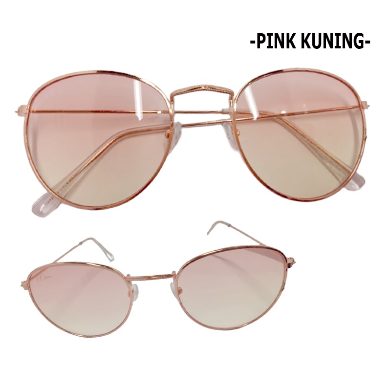 Kacamata Fashion Frame Oval Gradasi Kacamata Wanita Pria Big Eye Lensa Warna Gradasi Keren Sunglasses Kaca mata Fashion Outdor Korea Terbaru Kacamata Fesyen