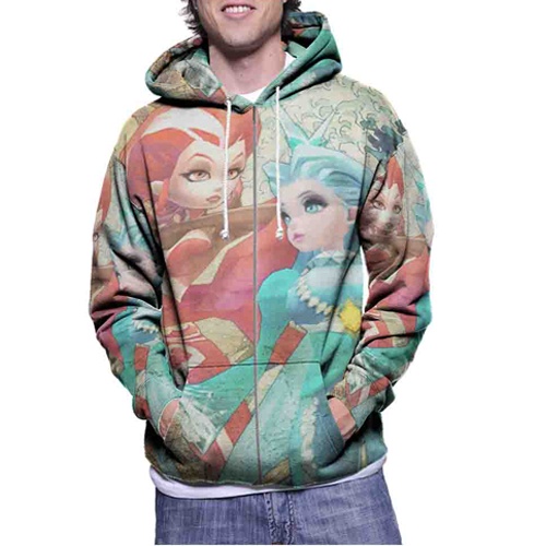 Jaket Hoodie Lords Mobile Game Hoodie Fullprint Casual Zipper Hoodie Fullprint New Casual Unisex Hoo