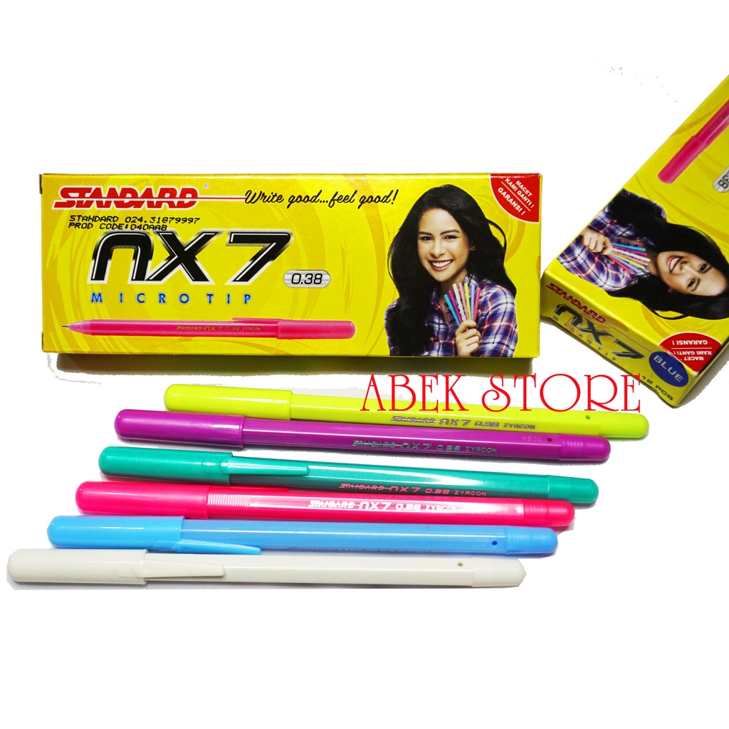

PULPEN STANDARD NX7 Microtip 0.38 Ballpoint Pena Bolpen Standard Pen / per Lusin