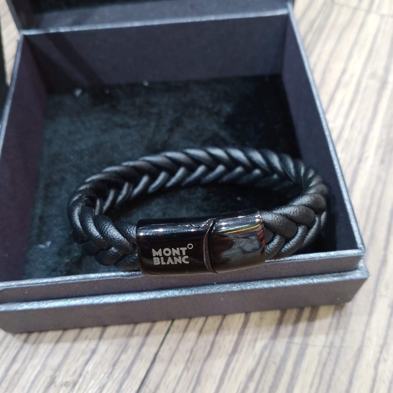 Gelang kulit Pria Montblanc bracelet original