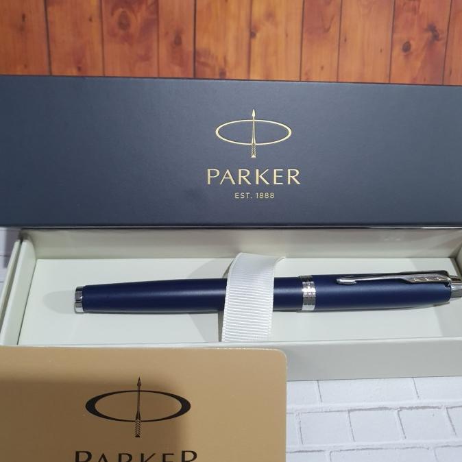 

Pulpen Parker IM New Matte Royal Blue Klip Silver Free Grafir