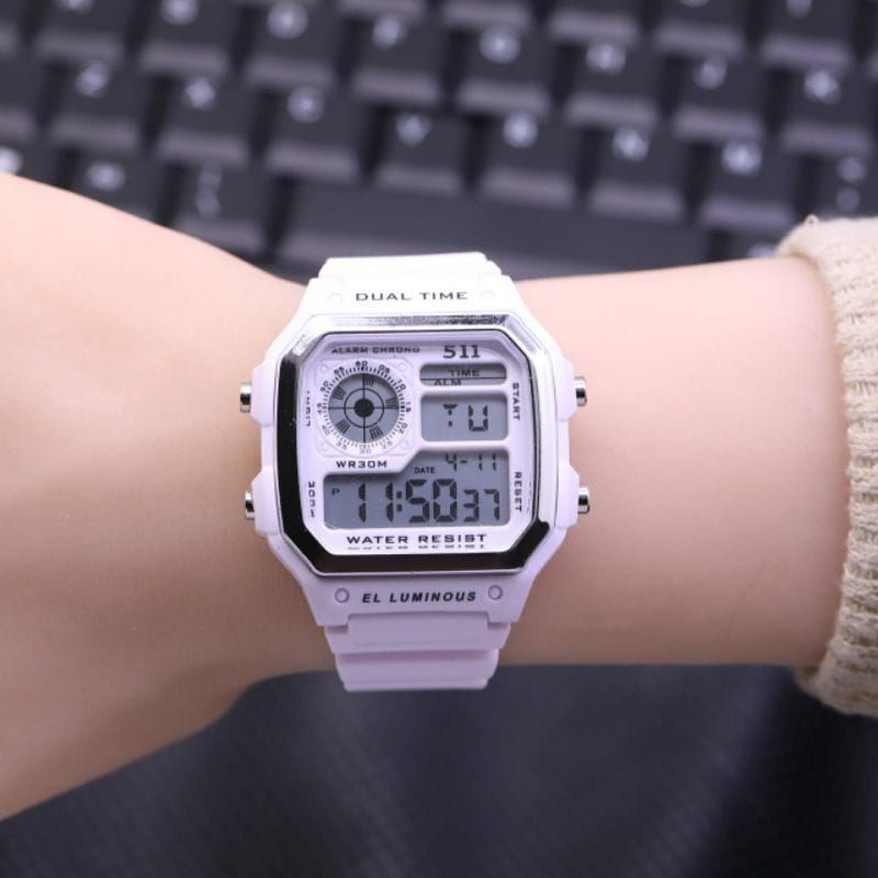 Jam Tangan Sporty 511 Jam Tangan AE Shockproof Tahan Air Super Quality Rubber