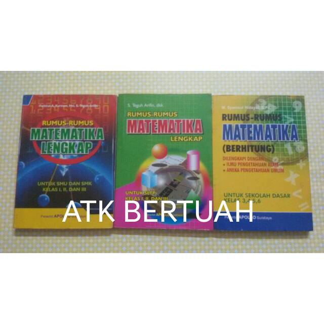 Buku Rumus Matematika Sd Smp Sma  Rumus Matematika