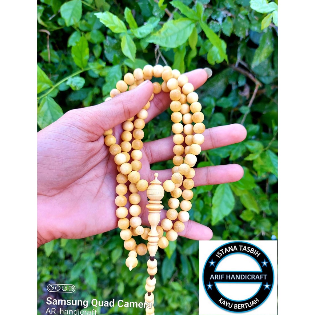 tasbih kayu kemuning gading terbaru