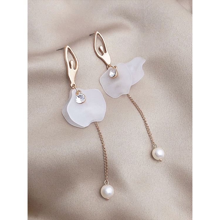 Anting Tusuk Gantung Bahan Sterling Silver 925 Desain Balerina Gaya Perancis / Retro / Elegan Untuk Wanita