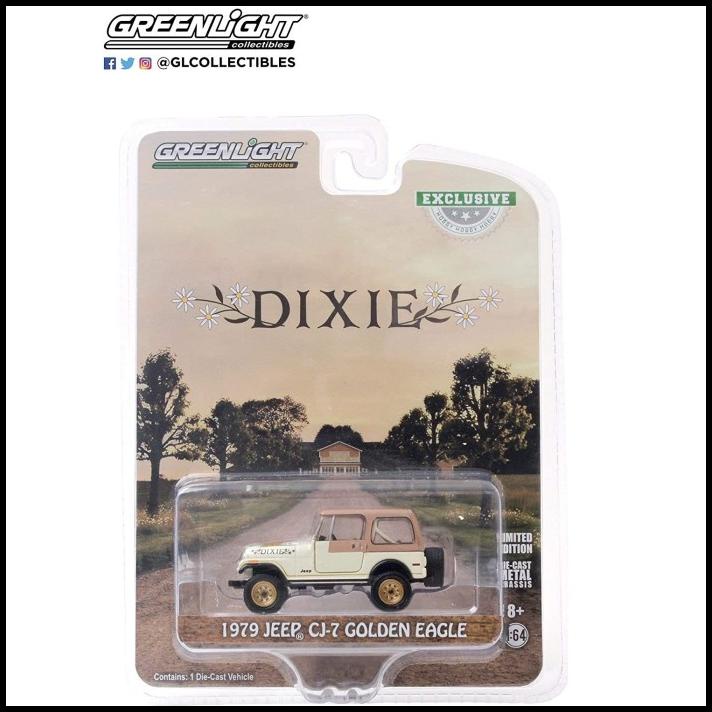 1/64 Greenlight 1979 Jeep Cj-7 Golden Eagle Dixie Cj7 Hobby Exclusive