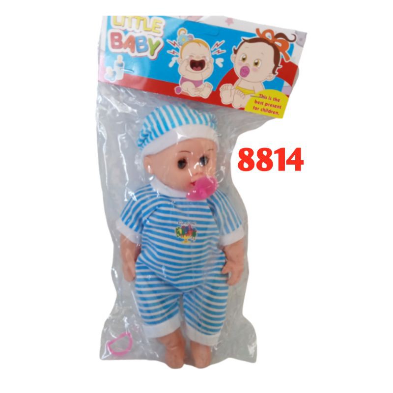 MAINAN ANAK BONEKA BAYI GUNDUL DOT BISA NANGIS DAN BILANG MAMA PAPA