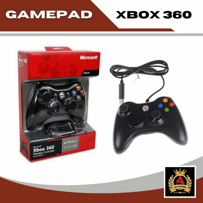 Gamepad Xbox 360 - Stick Xbox 360 - Controller Xbox - stik Xbox  Joystik Xbox360 Wired atau Kabel PC