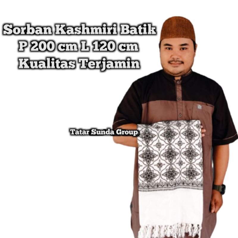 Sorban Ar Rida Solo Motif Batik Kashmiri Sorban Habib Sorban Rida Serban Surban Sorban Kashmir Kasmiri