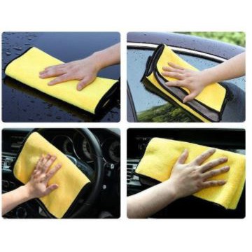 Kain Lap Microfiber Pembersih Mobil Multifungsi Handuk Serbaguna 2 Sisi Tebal Daya Serap Air Cleaning Cloth