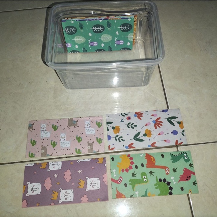 

Kotak/Box Tantangan Menabung 100 Amplop-Saving Challenge 30, 50/52 or 100 envelopes [Uang tidak ditekuk]
