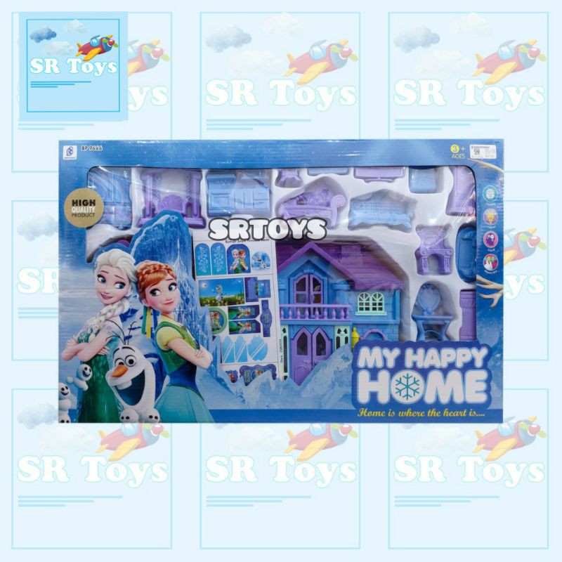 [ COD ] Mainan Rumah rumahan Happy Home Lengkap 9661 Gratis ongkir