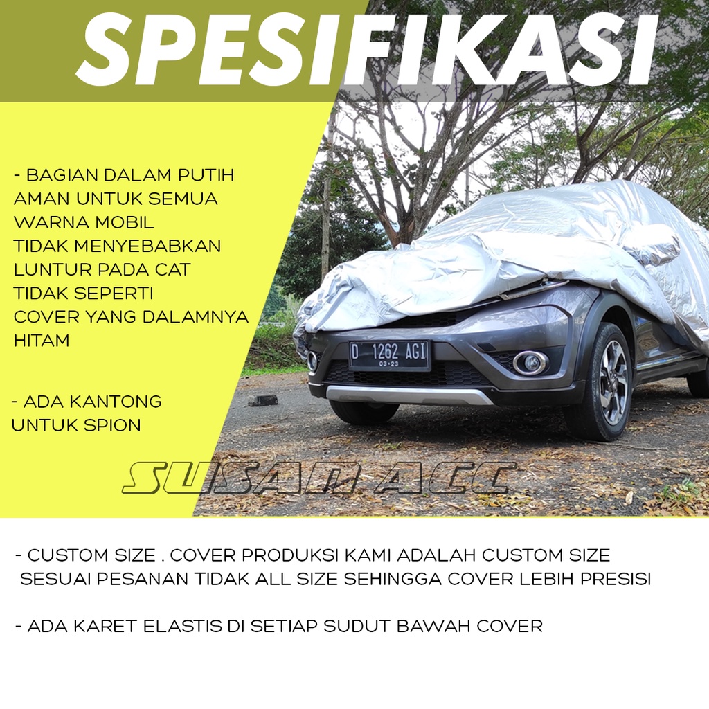 [Bisa COD] Body Cover Mobil Etios Sarung Mobil Etios/Etios valco/Etios liva/brio/agya/ayla/brio rs/brio satya/mirage/yaris/yaris lama/yaris bakpao/new yaris/picanto/kia picanto/kia rio/raize/rocky/raize turbo