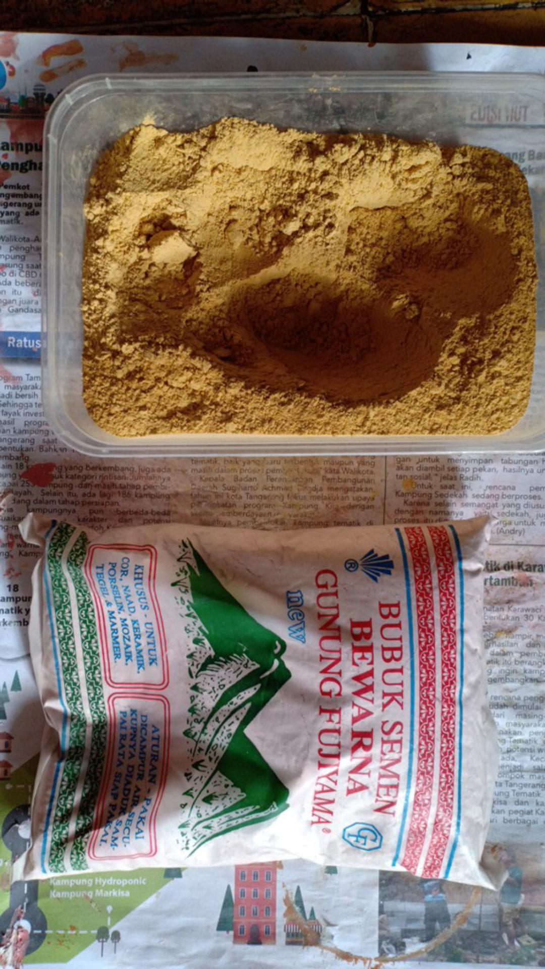 Semen Oker Semen Warna Semen Nat Naat Nad Naad Keramik Marmer Tegel Porselen Porselain Mozaik