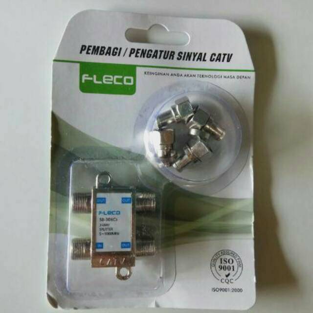Spliter TV 3Way+F-Konektor