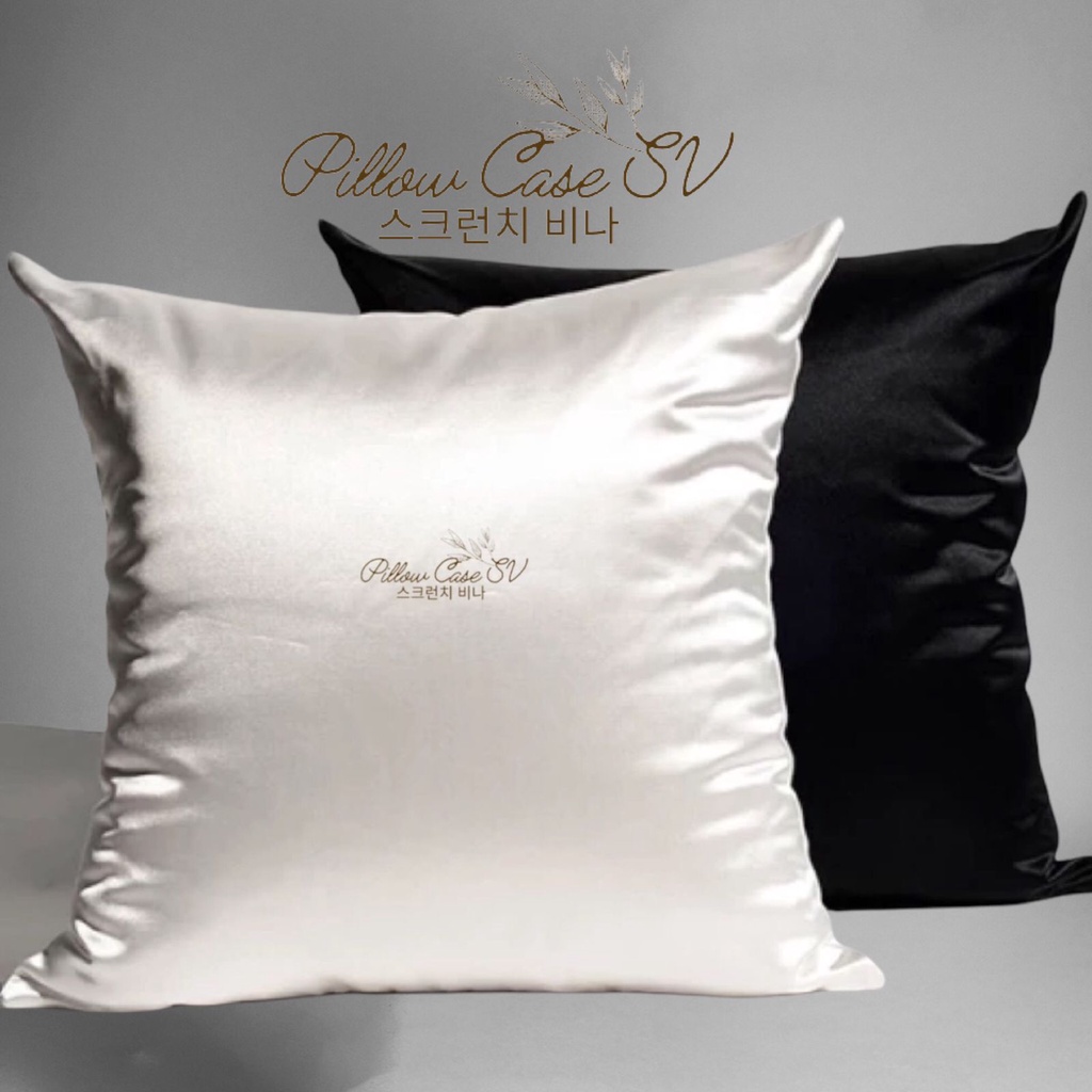 Silk Satin Sarung Bantal Sofa satin silk 40x40 SV  Sarung Bantal Silk Satin Silk Pillow Case Sarung Bantal High quality silk KingKoil Sarung Bantal Aesthetic Satin Pillowcase Premium silkw