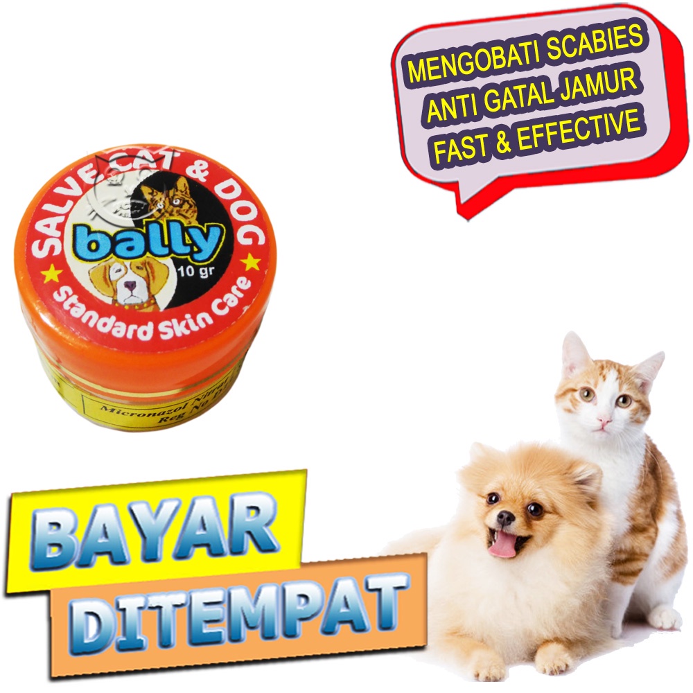 Salep Bally Obat Koreng Jamur Buduk Scabies Kucing Anjing