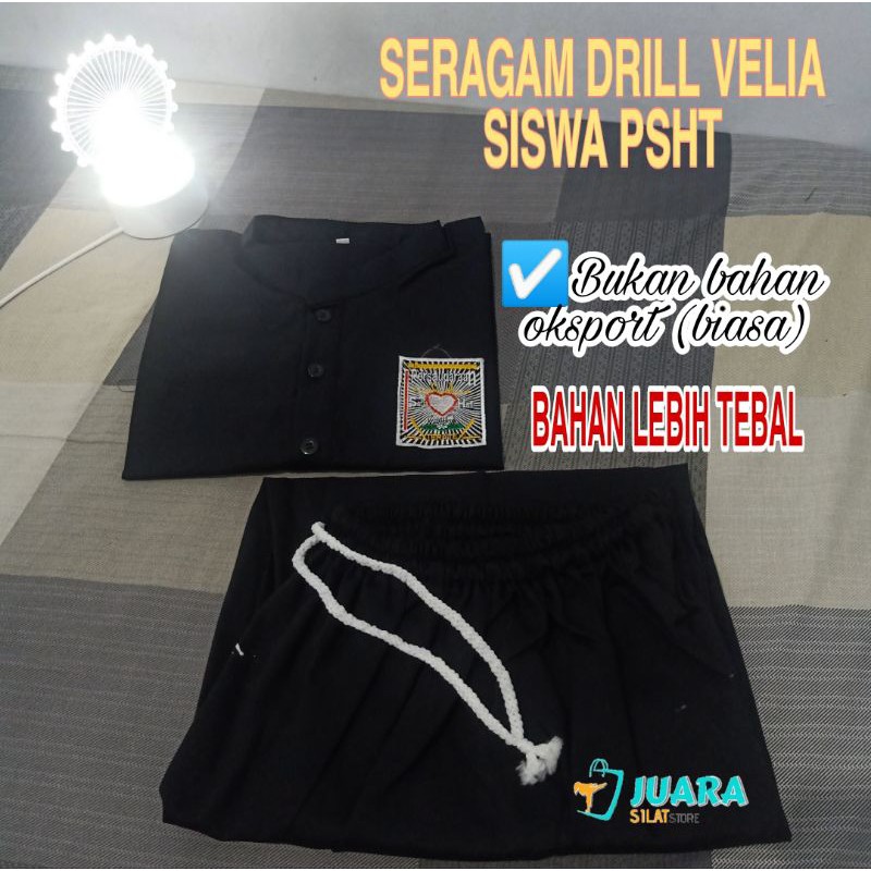 Jual DRILL VELIA Baju Seragam Beladiri Dan Beladiri Seragam Silat PSHT ...