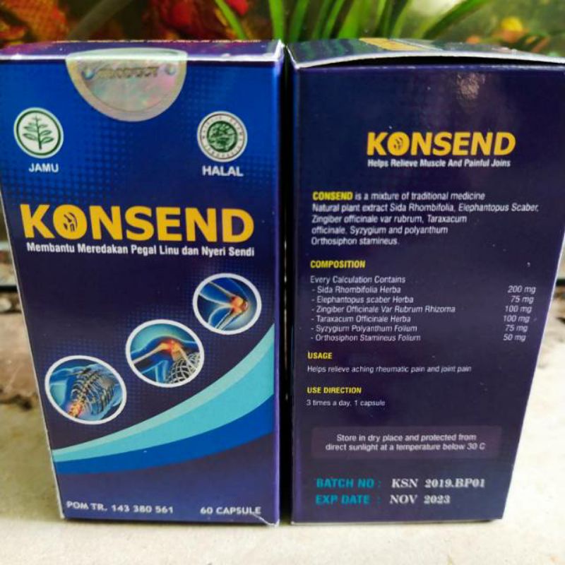 KONSEND -  KONSEND OBAT NYERI SENDI ASAM URAT HERBAL ASLI AMPUH ORIGINAL