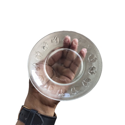 ardhaarakida - TERLARIS 1 SET ( 6 PCS ) PIRING LEPEK KACA APEL / PIRING KECIL / TATAKAN KOPI