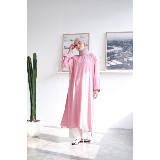 Tunik Slit Plain/tunik simple