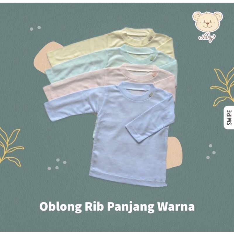 Oblong Tipis Panjang Basic Warna Series - Nary